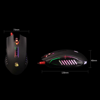 A4tech Bloody Curve Neon X Glide Gaming Mouse Q81 with 3 Light Effects and Tangle-Free Cable Price in Pakistan | LAPTAB
