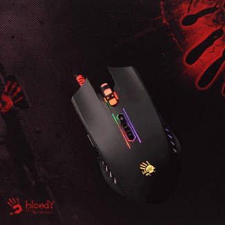 A4tech Bloody Curve Neon X Glide Gaming Mouse Q81 with 3 Light Effects and Tangle-Free Cable Price in Pakistan | LAPTAB