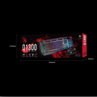 Bloody Q1300 Gaming Keyboard and Mouse Combo with LED Backlight, Spill Resistant Price in Pakistan | LAPTAB