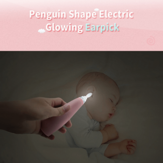 Baby Care Ear Spoon Penguin Shape, Medical Grade Silicone, Safe Spiral Ear Pick with Light Function Price in Pakistan | LAPTAB