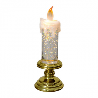 Creative Glitter LED Flameless Electric Candles with Holder and Multiple Lighting Modes Price in Pakistan | LAPTAB