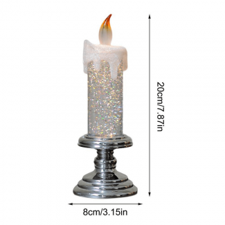 Creative Glitter LED Flameless Electric Candles with Holder and Multiple Lighting Modes Price in Pakistan | LAPTAB