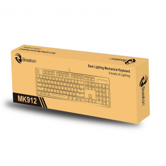 BOSSTON MK912 Wired RGB Keyboard 104 Keys Water Resistant Durable Design Price in Pakistan | LAPTAB