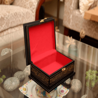 Wooden Jewellery Case Made of Seasoned Sheesham Wood with Lacquer Work for Storage and Gift Packaging Price in Pakistan | LAPTAB