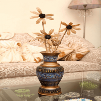 Wooden Calligraphic Vase Made of Seasoned Sheesham Wood, 27 cm Height Price in Pakistan | LAPTAB