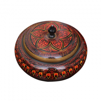 MULTIPURPOSE WOODEN CALLIGRAPHIC JAR