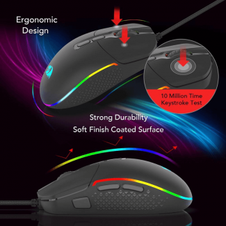 Redragon M719 Optical Gaming Mouse with 7 Programmable Buttons and Adjustable DPI Price in Pakistan | LAPTAB