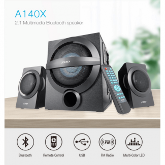 F D A140X 37W Bluetooth 4.0 Multimedia Speakers with Subwoofer and USB Card Reader Price in Pakistan | LAPTAB