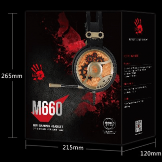 A4Tech Bloody M660 Over-Ear Gaming Headset with Hybrid Diaphragm and Braided Cable Price in Pakistan | LAPTAB