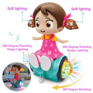 Rotating Electric Musical Doll Toy for Girls, Suitable for Ages 12 Months and Up Price in Pakistan | LAPTAB