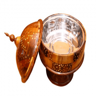 KING HOTPOT Handmade Wooden Hotpot with Steel Interior and Brass-Copper Engraving Price in Pakistan | LAPTAB
