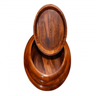 HOTPOT SIMPLE Handmade Wooden Hotpot with Brass and Copper Engraved Lid for Chapattis and Nans Price in Pakistan | LAPTAB