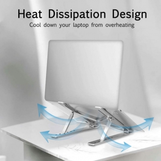 Adjustable Laptop Stand Ergonomic Desktop with Multi-Angle, Stainless Steel Design Price in Pakistan | LAPTAB