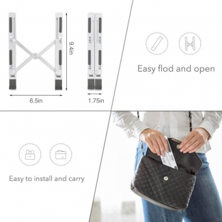 Adjustable Laptop Stand Ergonomic Desktop with Multi-Angle, Stainless Steel Design Price in Pakistan | LAPTAB