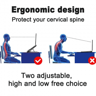 Adjustable Laptop Stand Ergonomic Desktop with Multi-Angle, Stainless Steel Design Price in Pakistan | LAPTAB