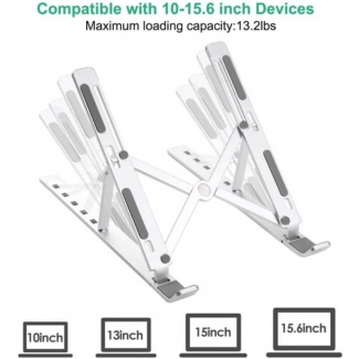 Adjustable Laptop Stand Ergonomic Desktop with Multi-Angle, Stainless Steel Design Price in Pakistan | LAPTAB