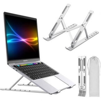 Adjustable Laptop Stand Ergonomic Desktop with Multi-Angle, Stainless Steel Design Price in Pakistan | LAPTAB
