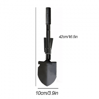 Multifunctional Outdoor Folding Shovel with Compass, Pick, Saw, and Nail Puller Price in Pakistan | LAPTAB