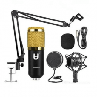 BM 800 Condenser Microphone Pro Studio Mic Kit for Camcorders and DSLR Cameras