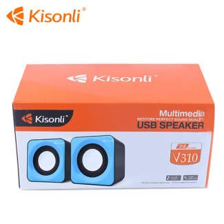 Kisonli V310 Multimedia Speaker System Set with 2 Loudspeakers for Computer and Mobile Devices Price in Pakistan | LAPTAB