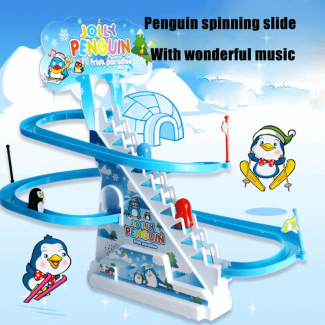 Penguin Sliding Track Train Toy With Music
