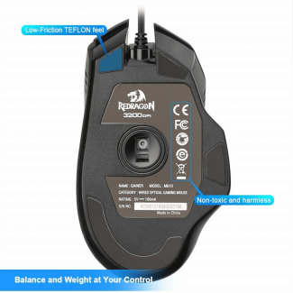 Redragon M610 Wired Gaming Mouse with 3200 DPI, 6 Programmable Buttons, 5 Memory Modes Price in Pakistan | LAPTAB