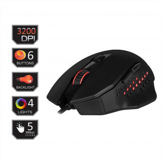 Redragon M610 Wired Gaming Mouse with 3200 DPI, 6 Programmable Buttons, 5 Memory Modes Price in Pakistan | LAPTAB