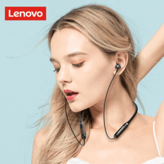 Lenovo HE05 Neckband Wireless Headphones with 12-Hour Battery, Bluetooth 5.0, IPX5 Waterproof Price in Pakistan | LAPTAB