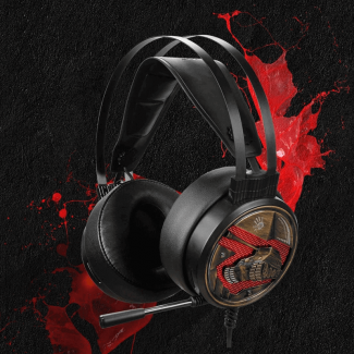 Bloody G650s USB Gaming Headset with Laser Diaphragm, LED Lights, Mic, and Leather Pads Price in Pakistan | LAPTAB