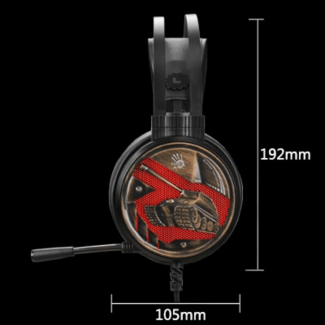 Bloody G650s USB Gaming Headset with Laser Diaphragm, LED Lights, Mic, and Leather Pads Price in Pakistan | LAPTAB