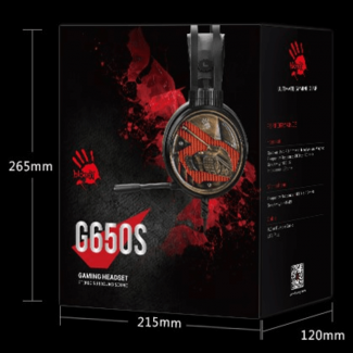 Bloody G650s USB Gaming Headset with Laser Diaphragm, LED Lights, Mic, and Leather Pads Price in Pakistan | LAPTAB