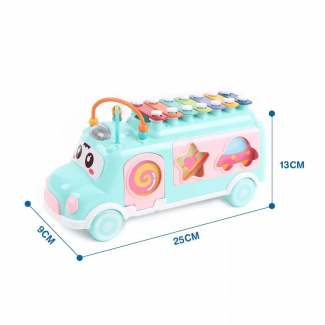 Happy Bus Shape Xylophone for Kids - Develops Hand-Eye Coordination & Shape Recognition Price in Pakistan | LAPTAB