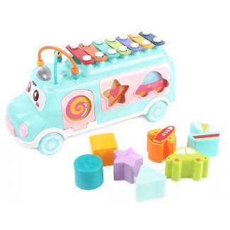 Happy Bus Shape Xylophone for Kids - Develops Hand-Eye Coordination & Shape Recognition Price in Pakistan | LAPTAB