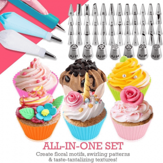 333 PCS Cake Decorating Tools Set with Piping Bags, Cake Pans, Molds, and Server Price in Pakistan | LAPTAB