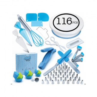 116 Pcs Pastry Piping Tips Decorating Set for Cakes, Cupcakes, Cookies, and More Price in Pakistan | LAPTAB