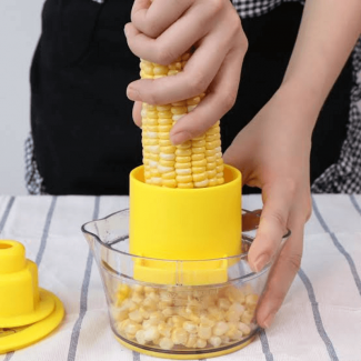Corn Stripping Tool with Stainless Steel Blades, Manual Corn Cobber, Dishwasher Safe Price in Pakistan | LAPTAB