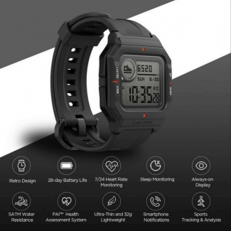 Amazfit Neo Smart Watch with Retro Design, Heart Rate, Sleep Monitor, GPS, 28-Day Battery Life Price in Pakistan | LAPTAB