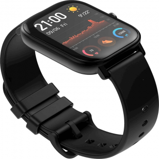 Amazfit GTS Black Smart Watch with 14-Day Battery, GPS, Health Tracking, and Water Resistance Price in Pakistan | LAPTAB