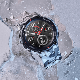 Amazfit T-Rex Camo Military-Grade Smartwatch with 20-Day Battery, GPS, Heart Rate Monitor Price in Pakistan | LAPTAB