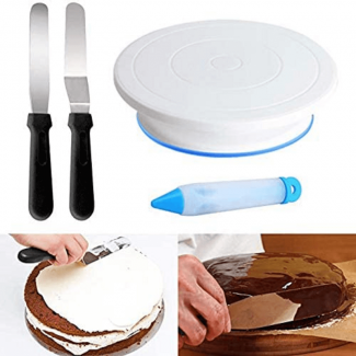 73 Pcs Cake Decorating Supplies Kit with Turntable, Icing Bags, Piping Tips, and Guide Price in Pakistan | LAPTAB