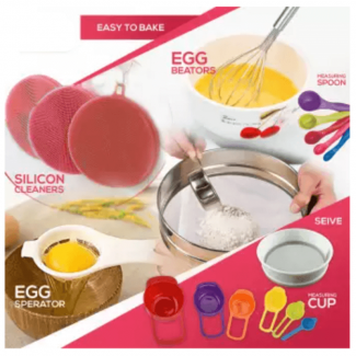 360pcs Bakeware Tool Decorating Set with Pans, Icing Bags, Turntable, and Accessories Price in Pakistan | LAPTAB
