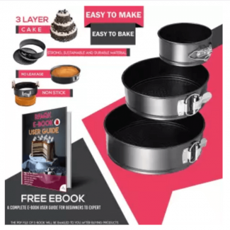 360pcs Bakeware Tool Decorating Set with Pans, Icing Bags, Turntable, and Accessories Price in Pakistan | LAPTAB