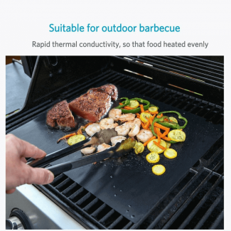 Nonstick BBQ Grill Mat for Even Cooking, Easy Cleaning, and Juice Retention Price in Pakistan | LAPTAB