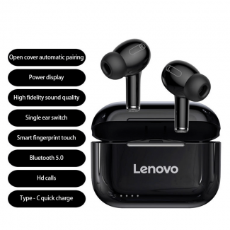 Lenovo Live Pods LP1s Wireless Earbuds Black with Bluetooth 5.0, Noise Cancelling, Touch Control Price in Pakistan | LAPTAB