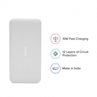 Redmi Power Bank 10000mAh White with 2 USB Ports and Intelligent Charging Price in Pakistan | LAPTAB