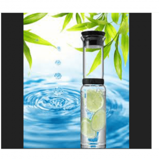 Double Insulated 800ml Glass Water Bottle with Cup for Hot and Cold Drinks Price in Pakistan | LAPTAB