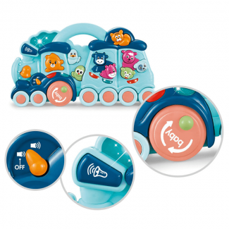 Baby Activity Animal Train Musical Play Toy with Lights and Sounds for 12+ Months Price in Pakistan | LAPTAB