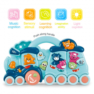 Baby Activity Animal Train Musical Play Toy with Lights and Sounds for 12+ Months Price in Pakistan | LAPTAB