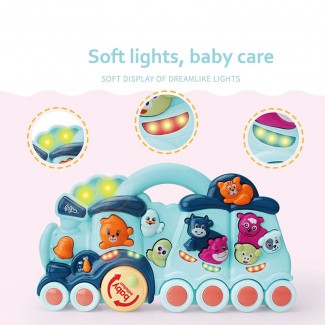 Baby Activity Animal Train Musical Play Toy with Lights and Sounds for 12+ Months Price in Pakistan | LAPTAB