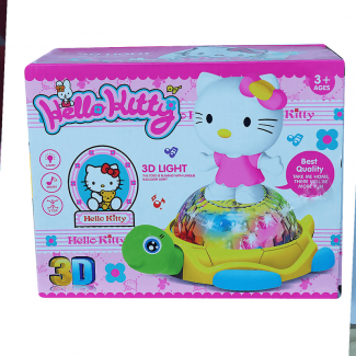 Hello Kitty and Turtle Music Play Toy with 3D Light, Rotating, Safe Edges for Kids Price in Pakistan | LAPTAB